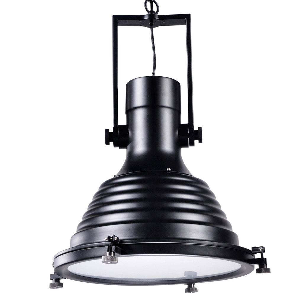 Lampa wisząca loft BOTTI czarna industrialna - Lumina Deco zdjęcie 1