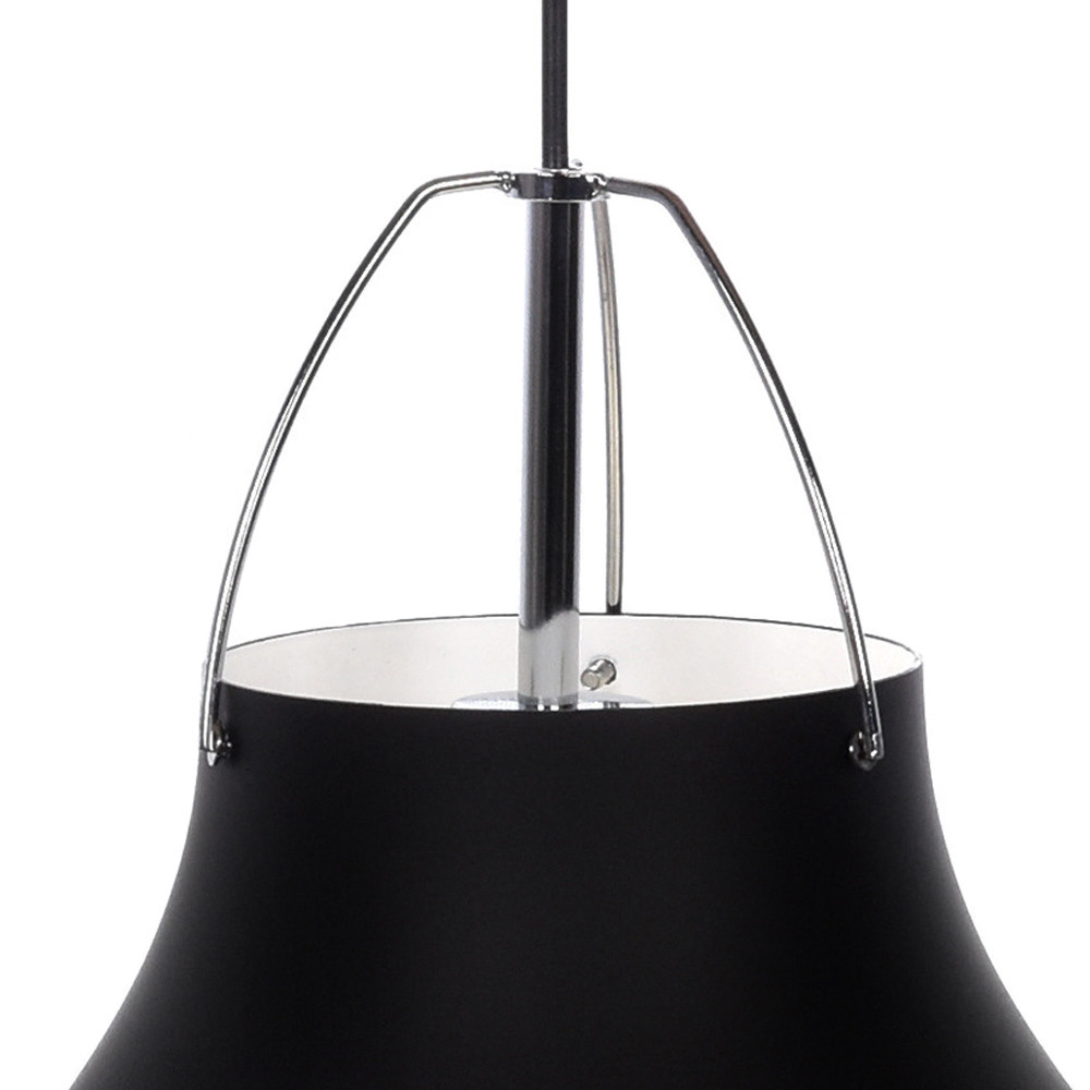Černá kovová závěsná lampa RAYO, moderní, skandinávská, loftová - Lumina Deco obrázek 4