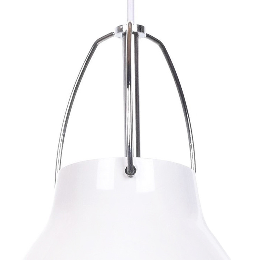 Bílá kovová moderní stropní lampa RAYO, skandinávská, loftová - Lumina Deco obrázek 4