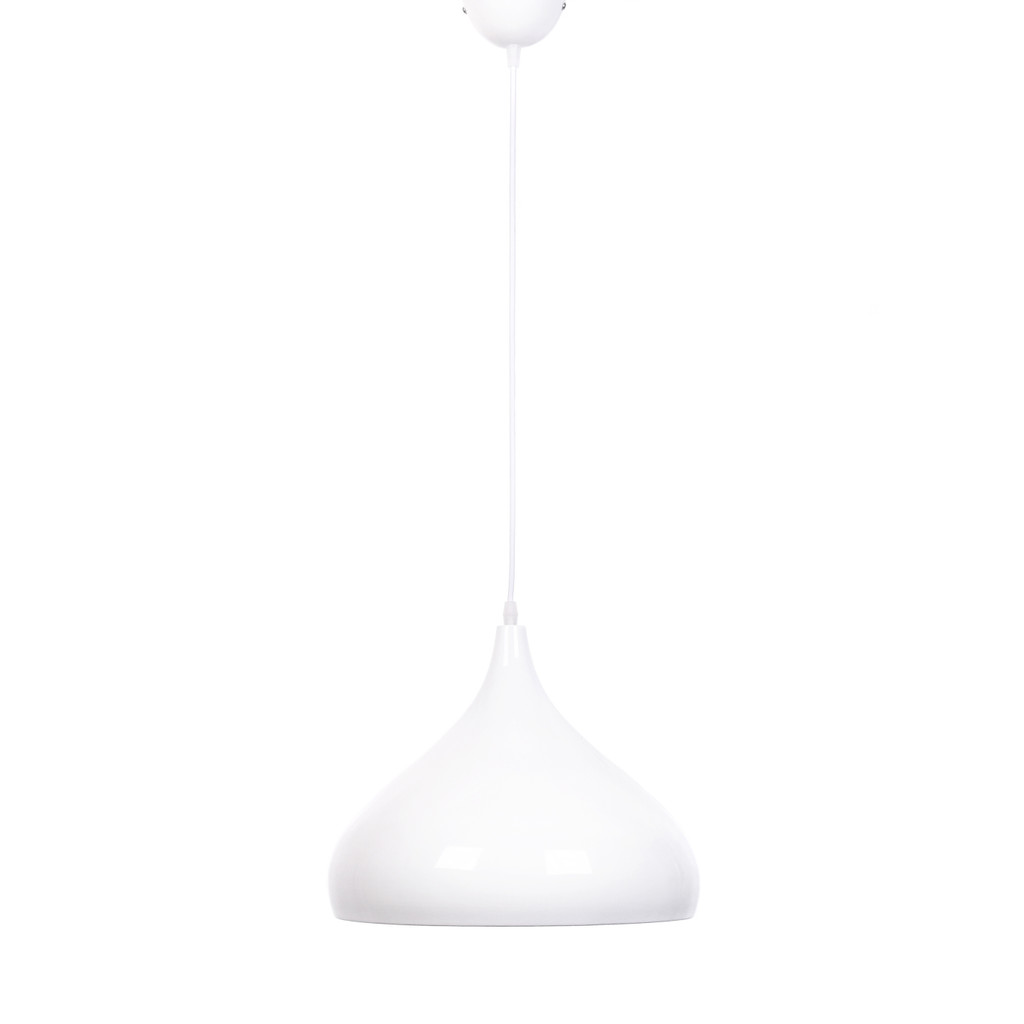 Bílá skandinávská stropní lampa FOLINA moderní, kovová - Lumina Deco obrázek 3