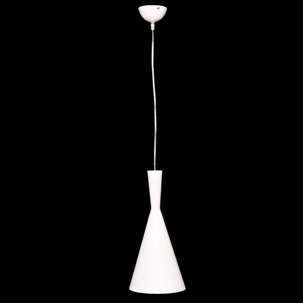 Bílý lustr FOGGI 12A svislá loftová lampa, zlatý vnitřek - Lumina Deco obrázek 3