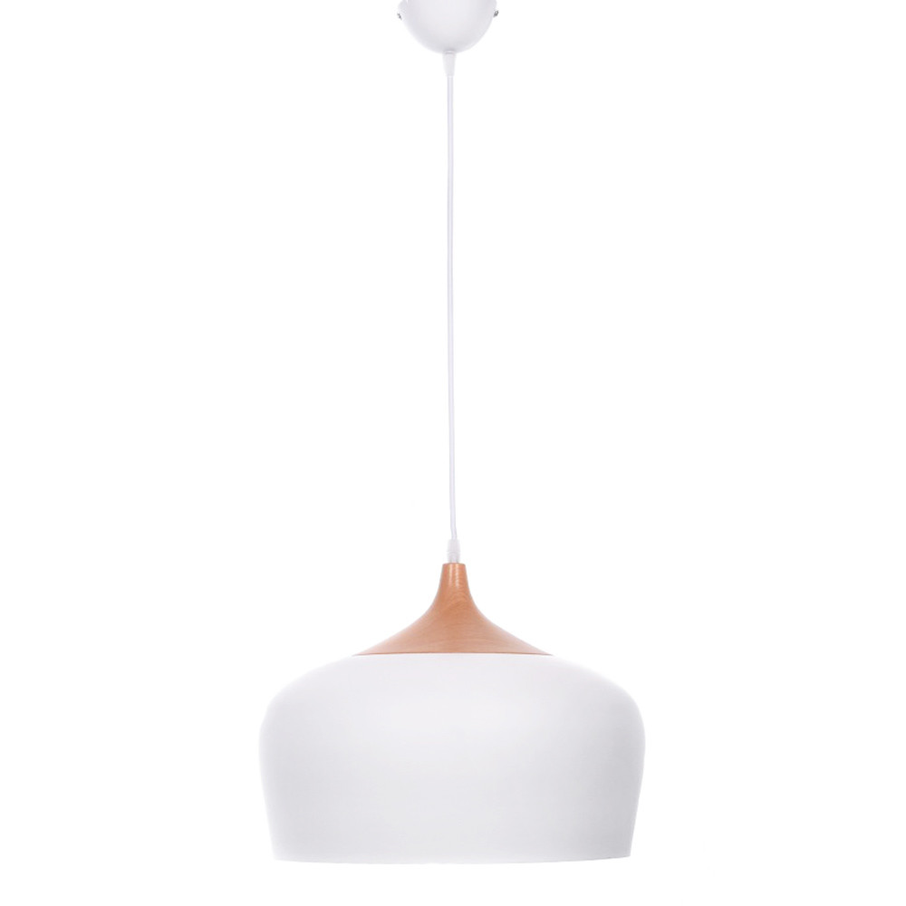 Skandinávská moderní závěsná lampa lustr CONSI kovová matně bílá - Lumina Deco obrázek 3