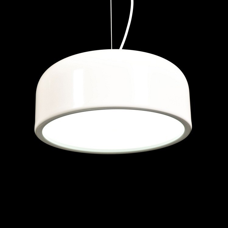 Bílá moderní stropní lampa SCUDO novodobá okrouhlá - Lumina Deco obrázek 1