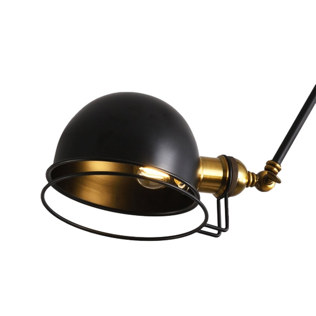 Moderná trojramenná závesná lampa VALMONTI W3, čierny kov - Lumina Deco obrázok 4