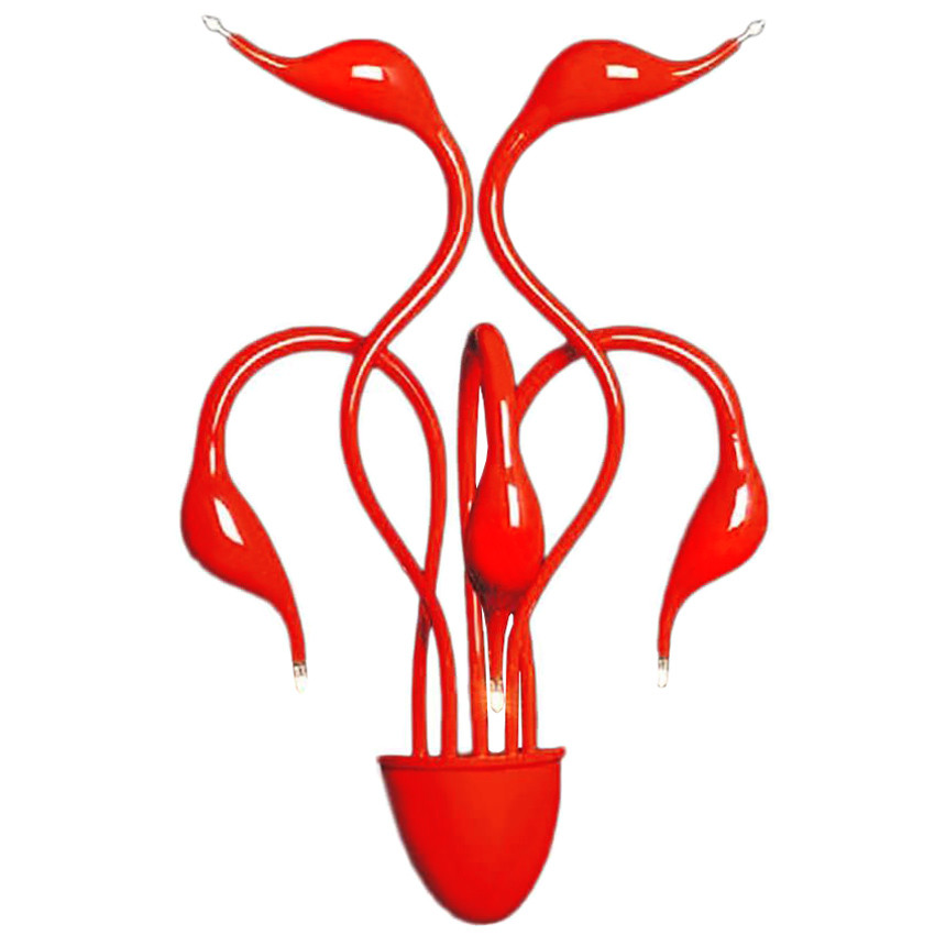 Kinkiet nowoczesny MAGICA W5 czerwony designerska lampa ścienna - Lumina Deco zdjęcie 1