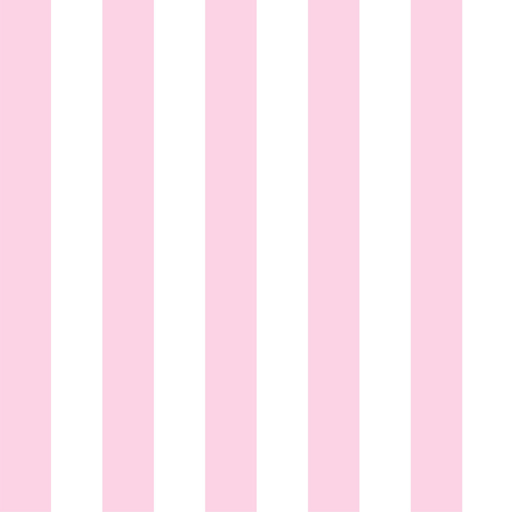 Pink and white vertical striped wallpaper - Dekoori image 1