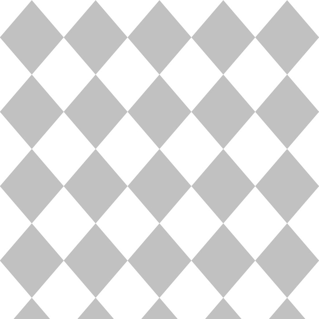 Bílo-šedá tapeta s kosočtverci, diamanty - Dekoori obrázek 1