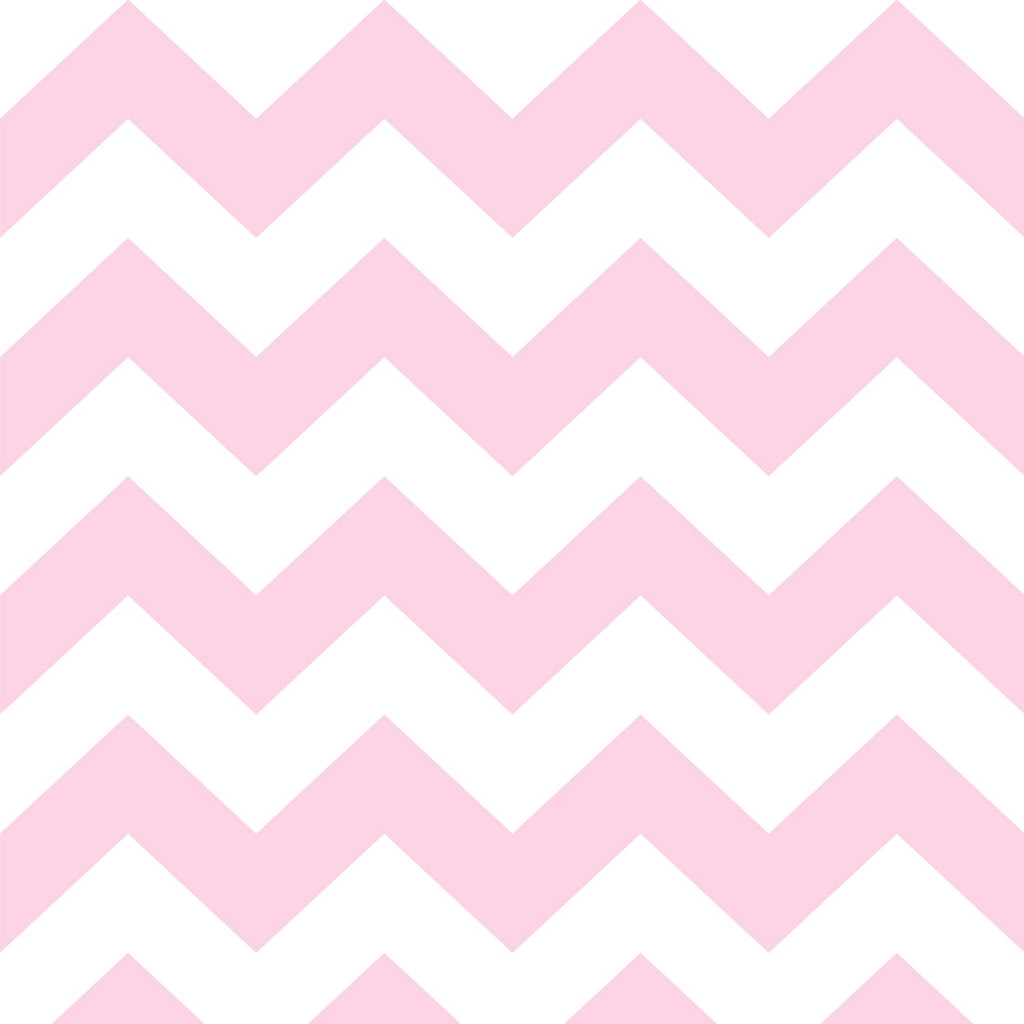 White and light pink mini chevron wallpaper - Dekoori image 1