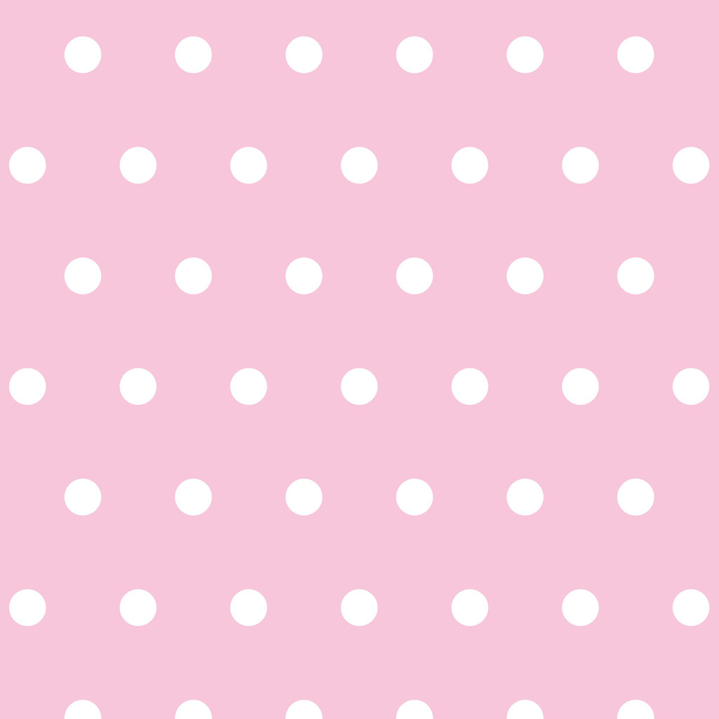 Pink and white 5 cm dots wallpaper - Dekoori image 1