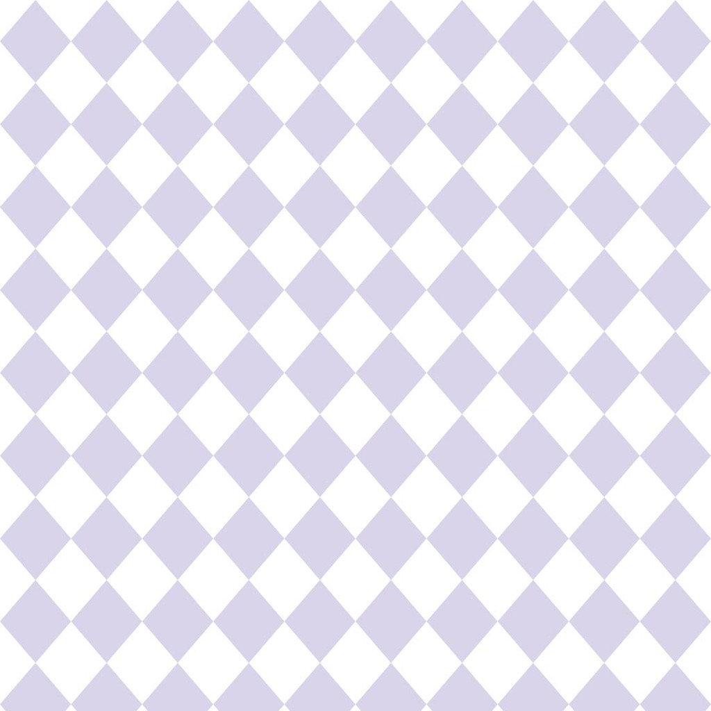 White and light purple mini harlequin wallpaper - Dekoori image 1