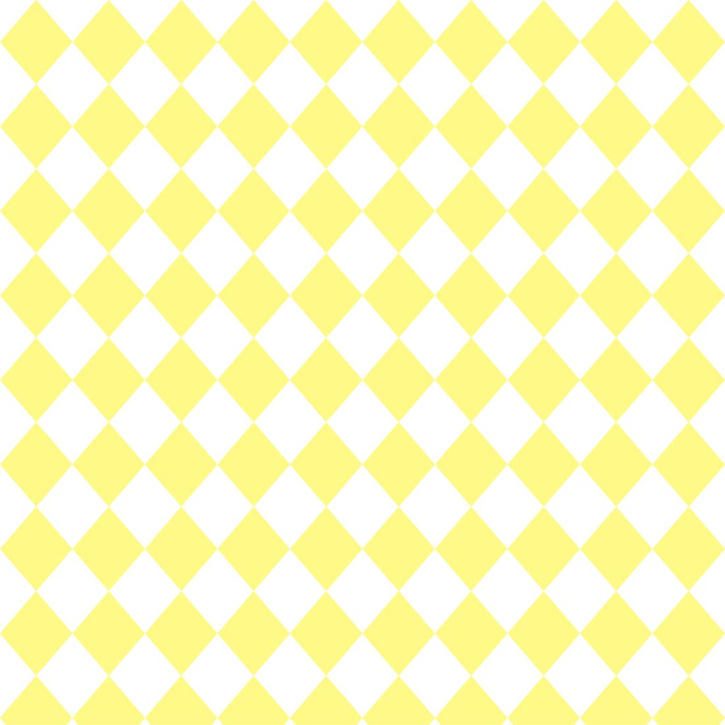 White and yellow mini harlequin wallpaper - Dekoori image 1