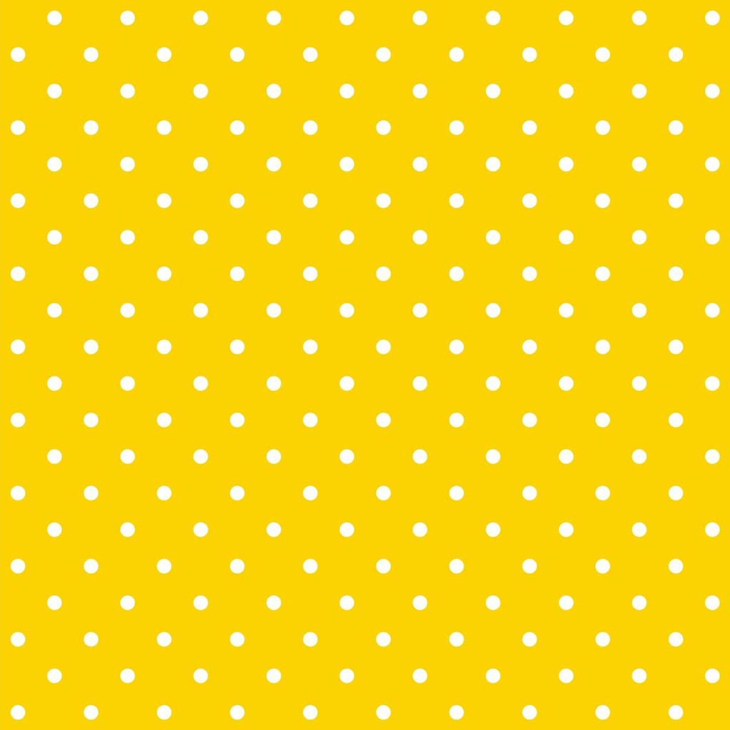 Tapeta w małe, białe kropki, groszki 2 cm kukurydziana (żółta/pomarańczowa) - Dekoori zdjęcie 1