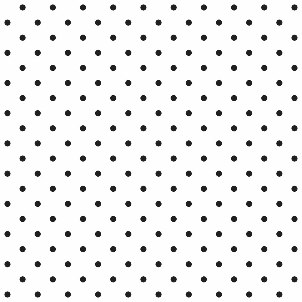 White wallpaper with black mini pin-up 2 cm dots, polka dots - Dekoori image 1