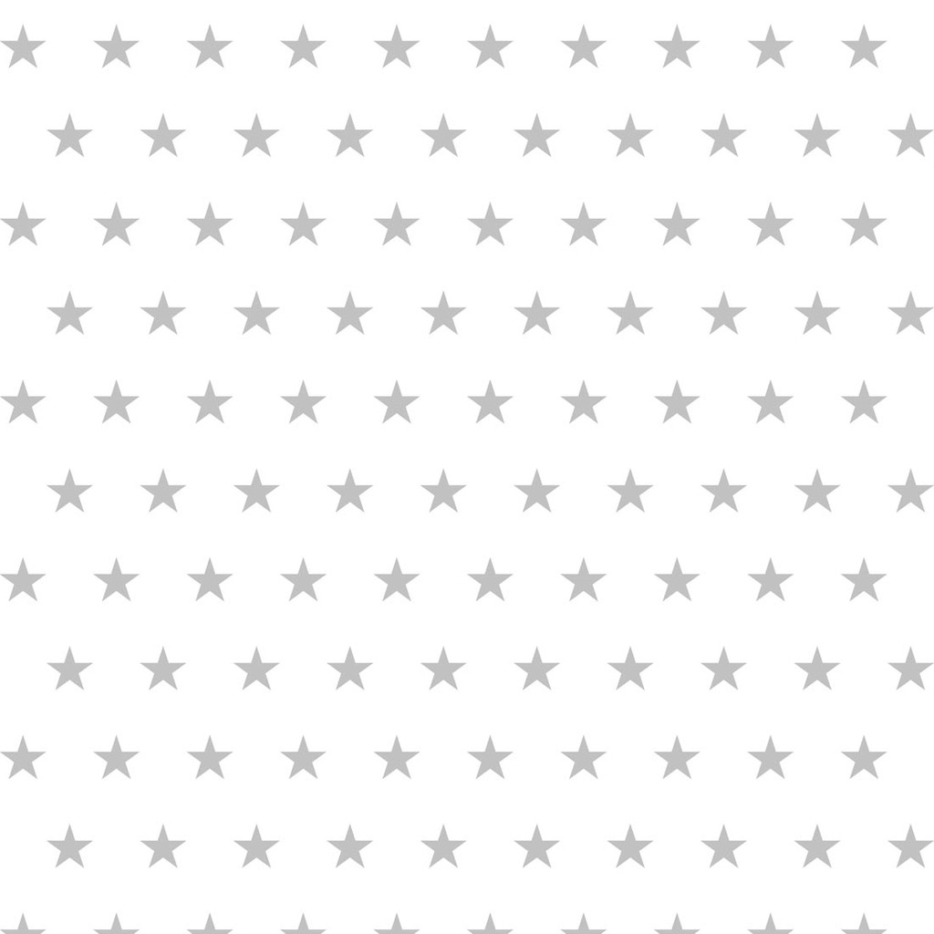 Biela tapeta a šedé hviezdy 5 cm - Dekoori obrázok 1