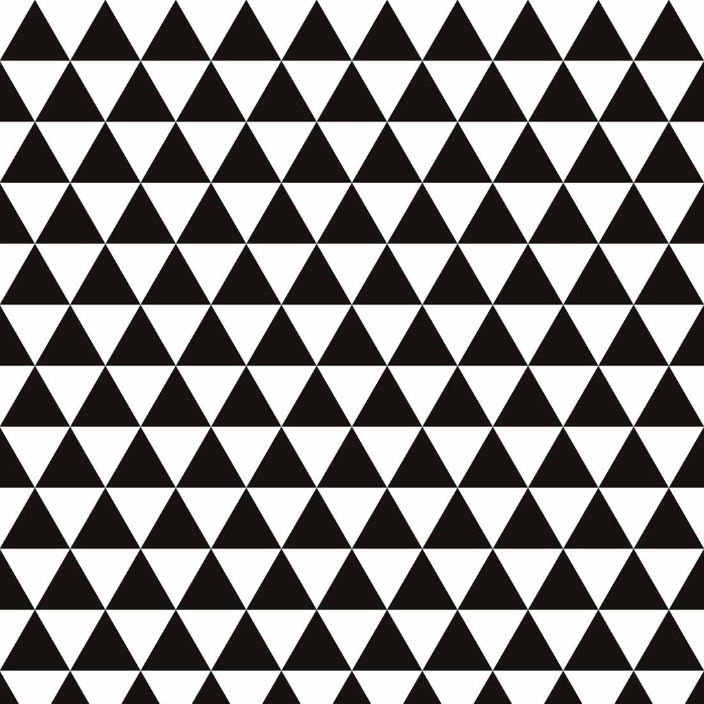 White and black triangle patterned wallpaper - Dekoori image 1