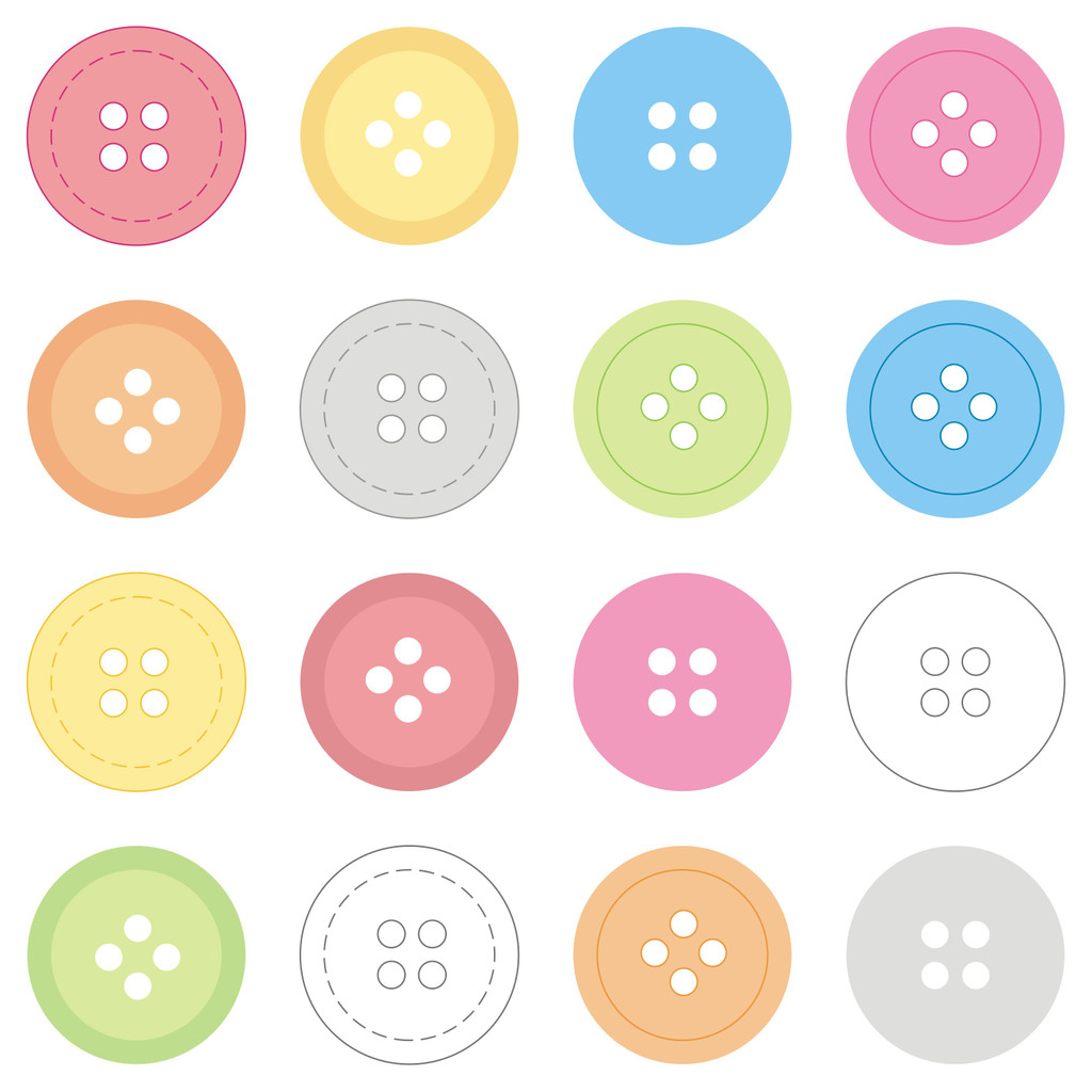 Colourful wallpaper with big buttons - Dekoori image 1