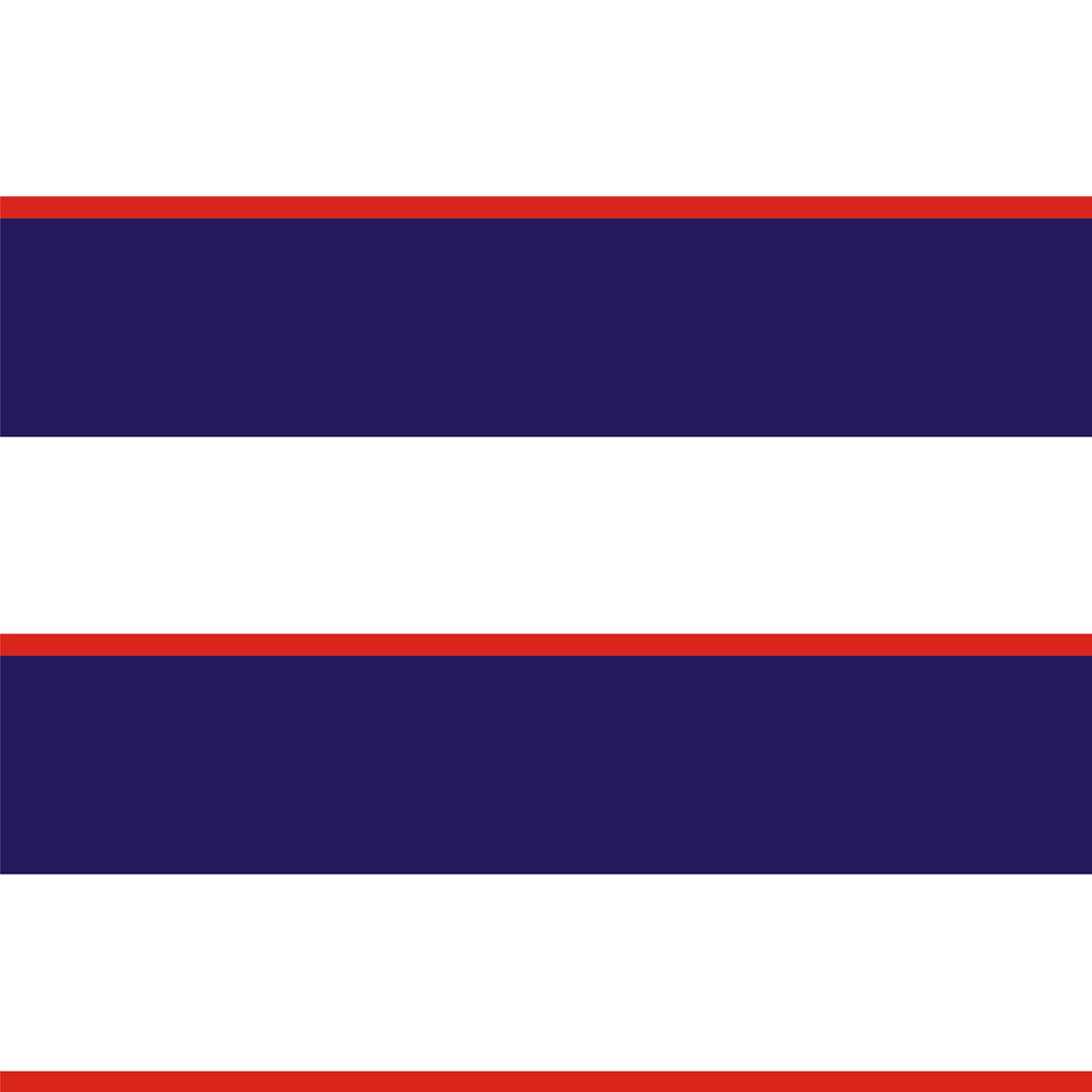 Tapeta s námořnickými horizontálními pruhy bílými, tmavě modrými a červenými šířky 18-20-2 cm - Dekoori obrázek 1