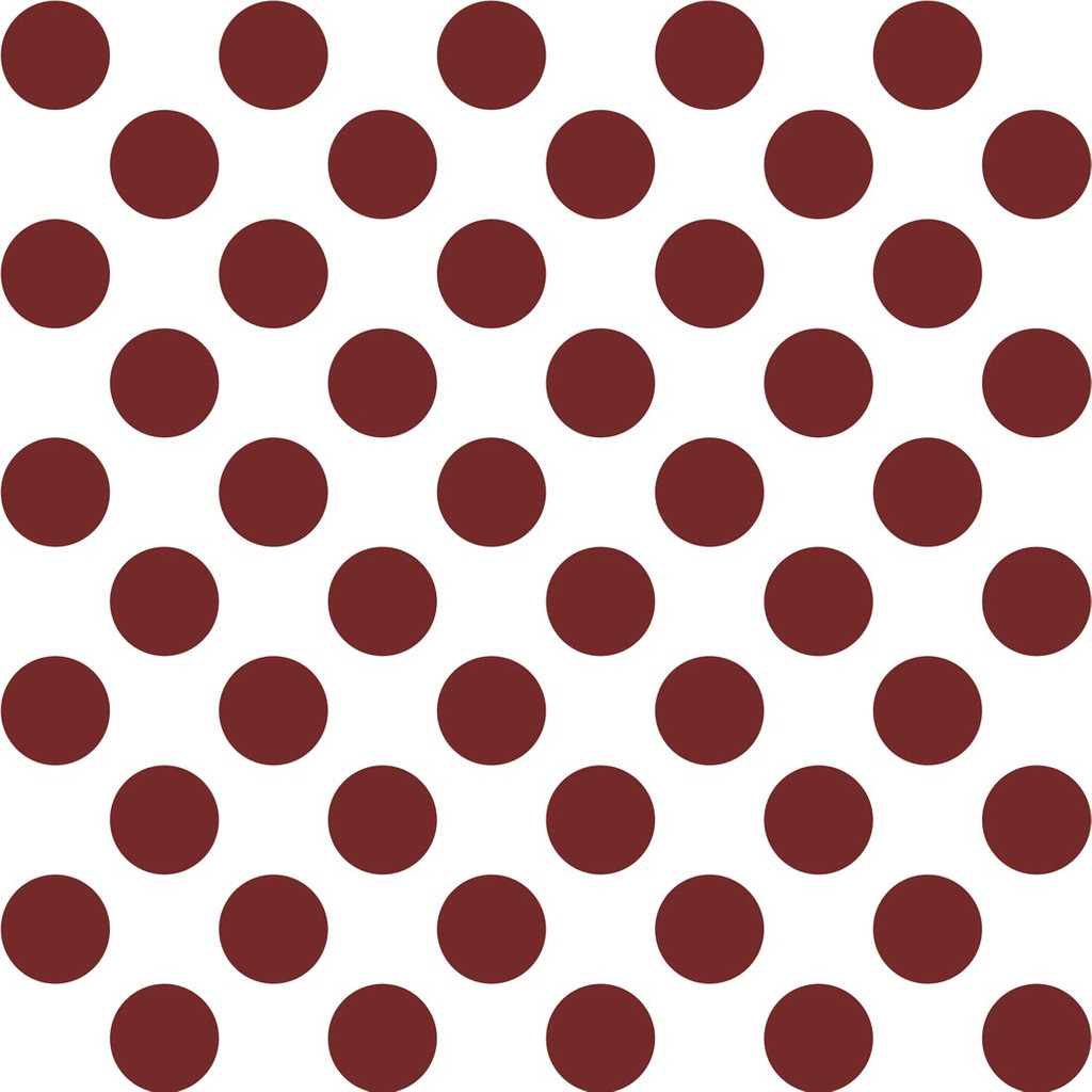 White and marsala big 10 cm dots wallpaper - Dekoori image 1