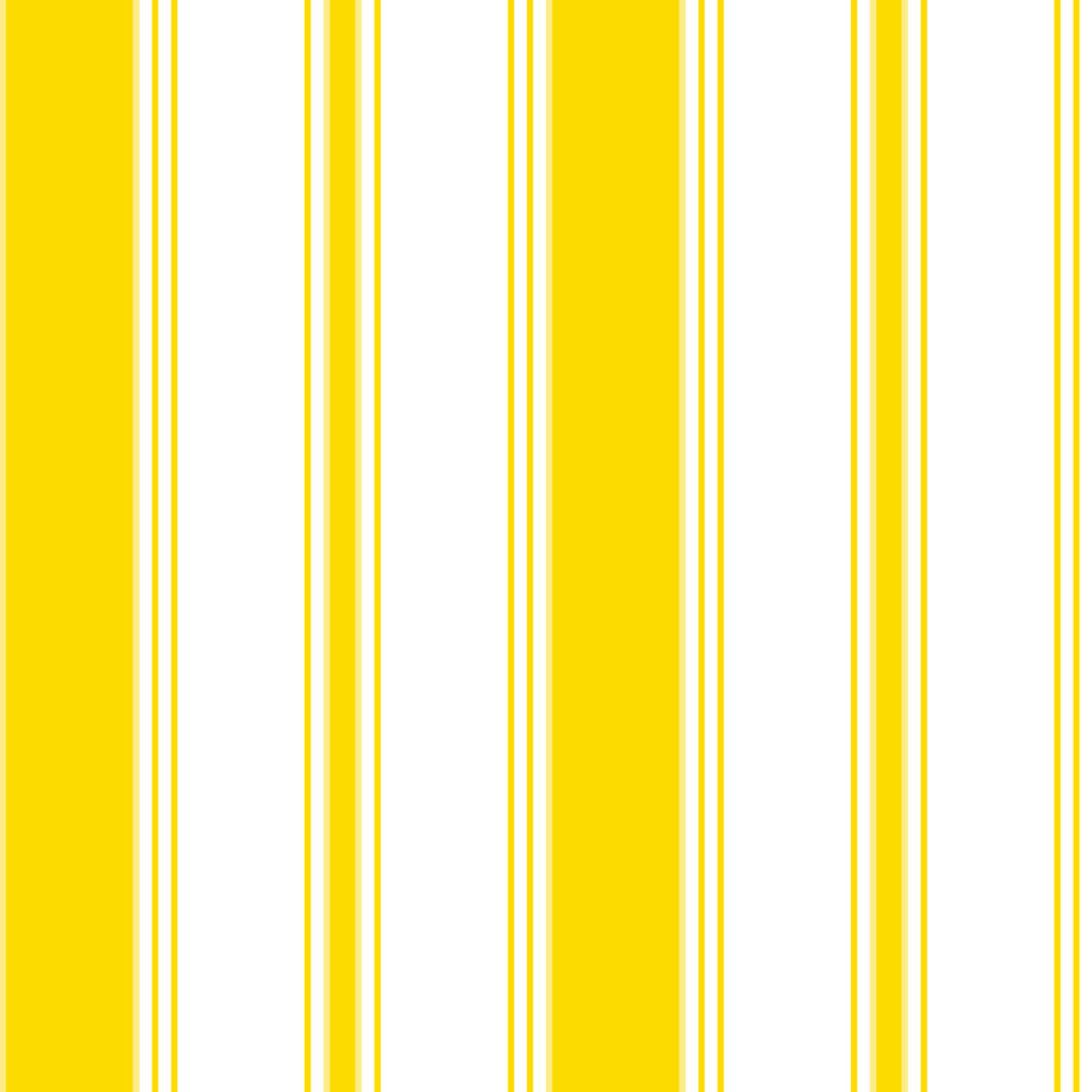 Wallpaper with vertical stripes in white and yellow colours - Dekoori image 1
