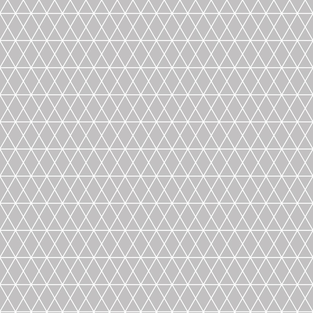 Geometrical grey and white netting/striped wallpaper with triangles and diamonds - Dekoori image 1
