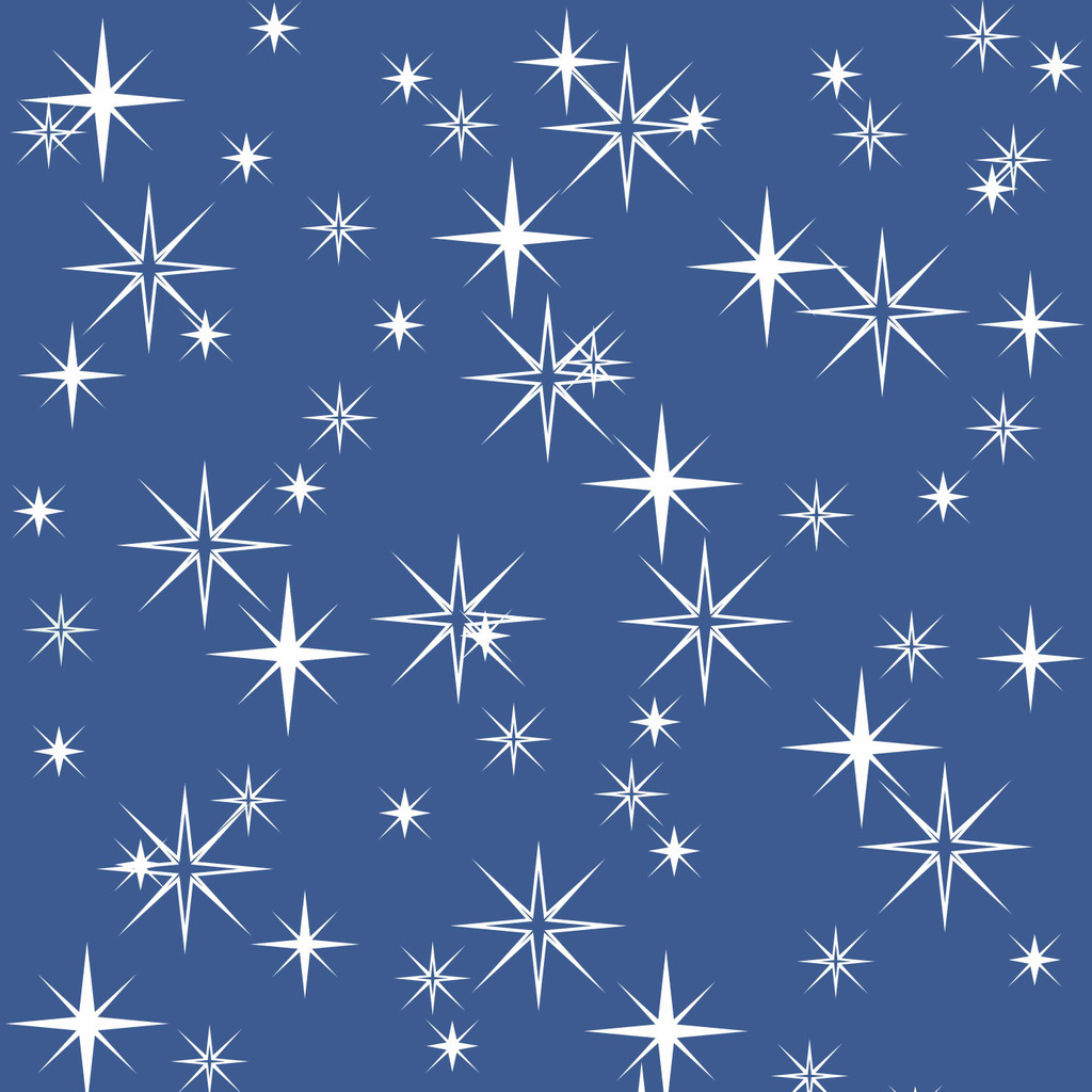Flickering stars, blue and white Pantone Classic Blue colour wallpaper - Dekoori image 1