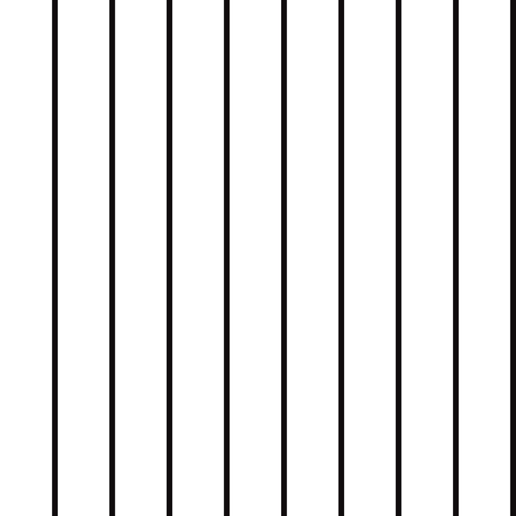 White and black vertical striped wallpaper (vertical stripes:1 cm) - Dekoori image 1