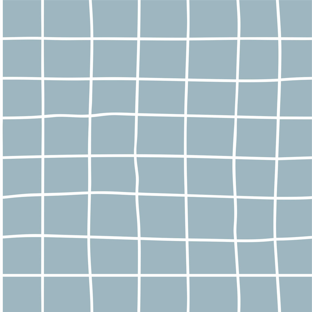 Moderní modrobílá tapeta s nerovným kostkovaným vzorem - Dekoori obrázek 1