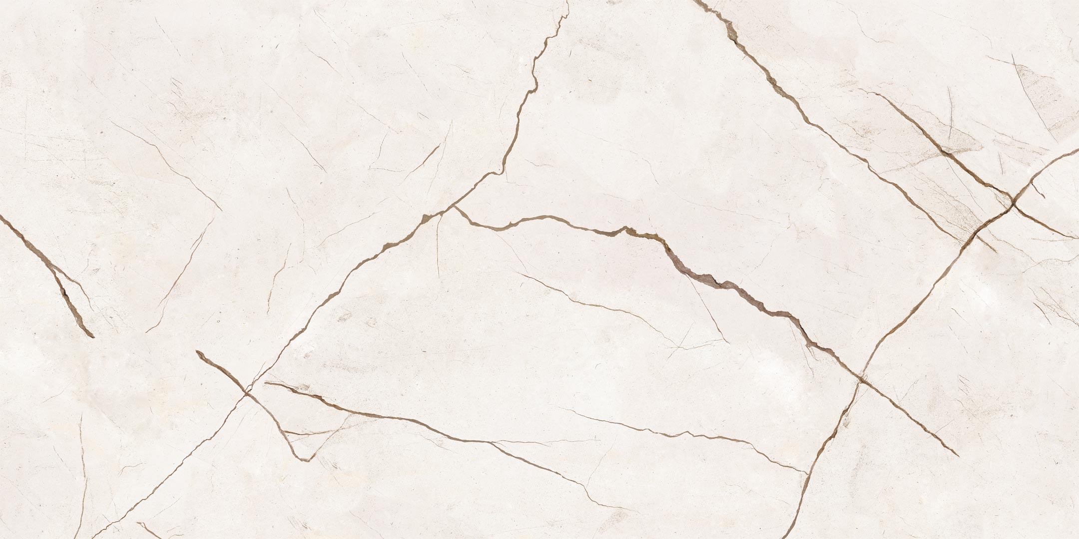 Vinyl wallpaper on fleece, beige-brown marble, aged cracked stone - Dekoori image 1
