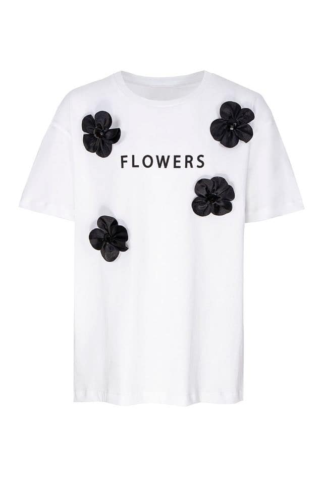 Bluzka Black Flowers - karmelowybutik zdjęcie 1