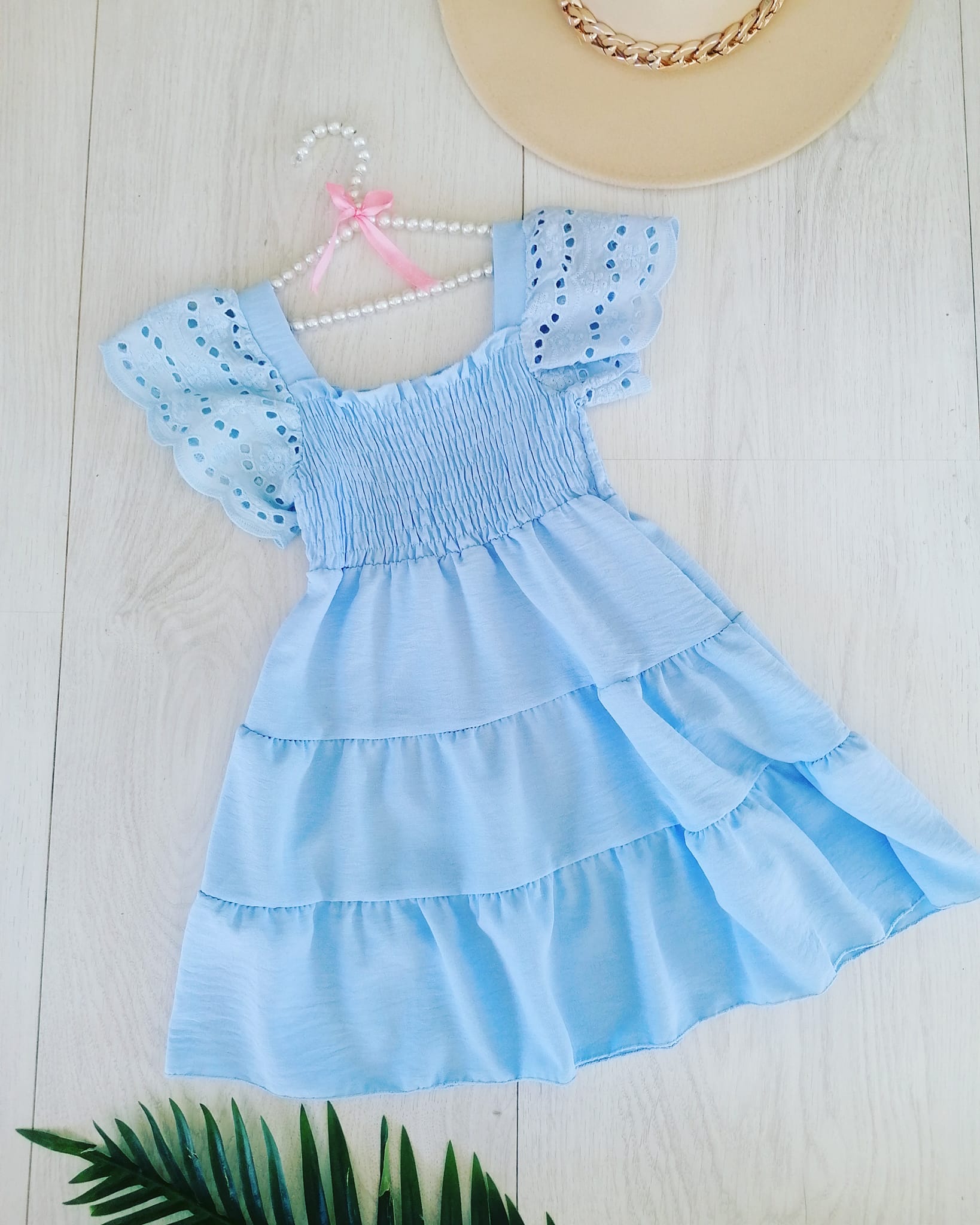 Sukienka Rebeca Niebieska - KARMELOWY BUTIK zdjęcie 1