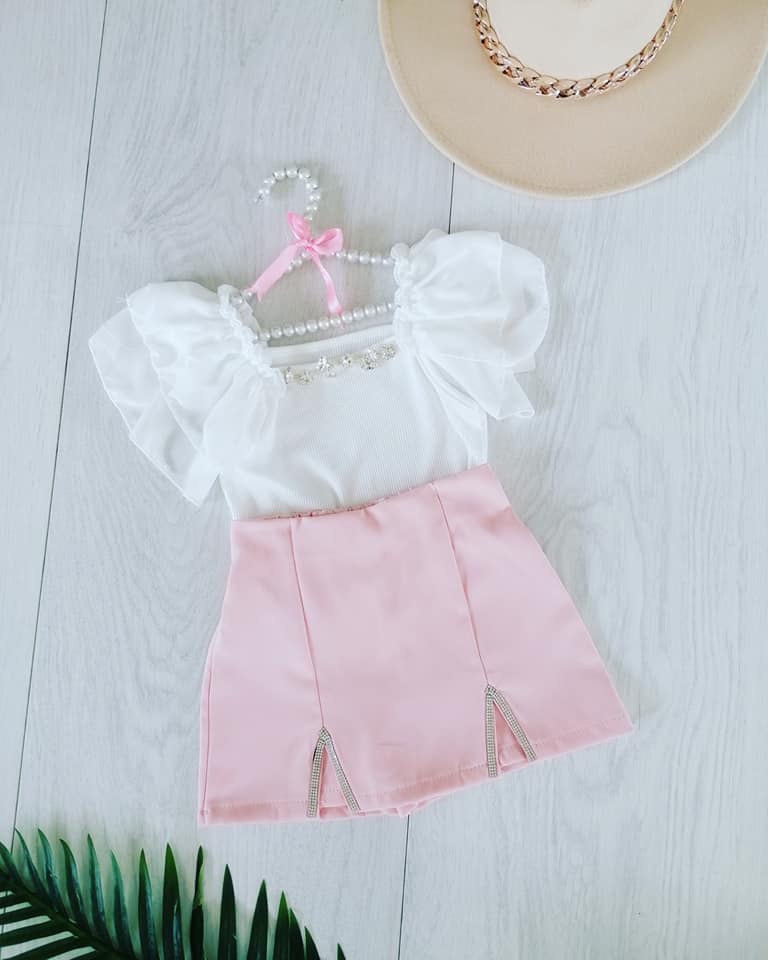 Bluzeczka Crystall Biała - KARMELOWY BUTIK zdjęcie 3