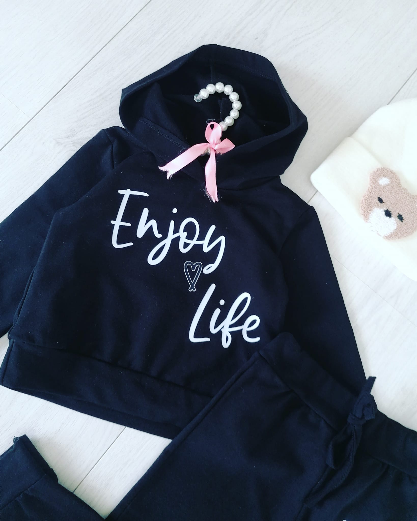 Dres Enjoy Life Czarny - KARMELOWY BUTIK zdjęcie 2