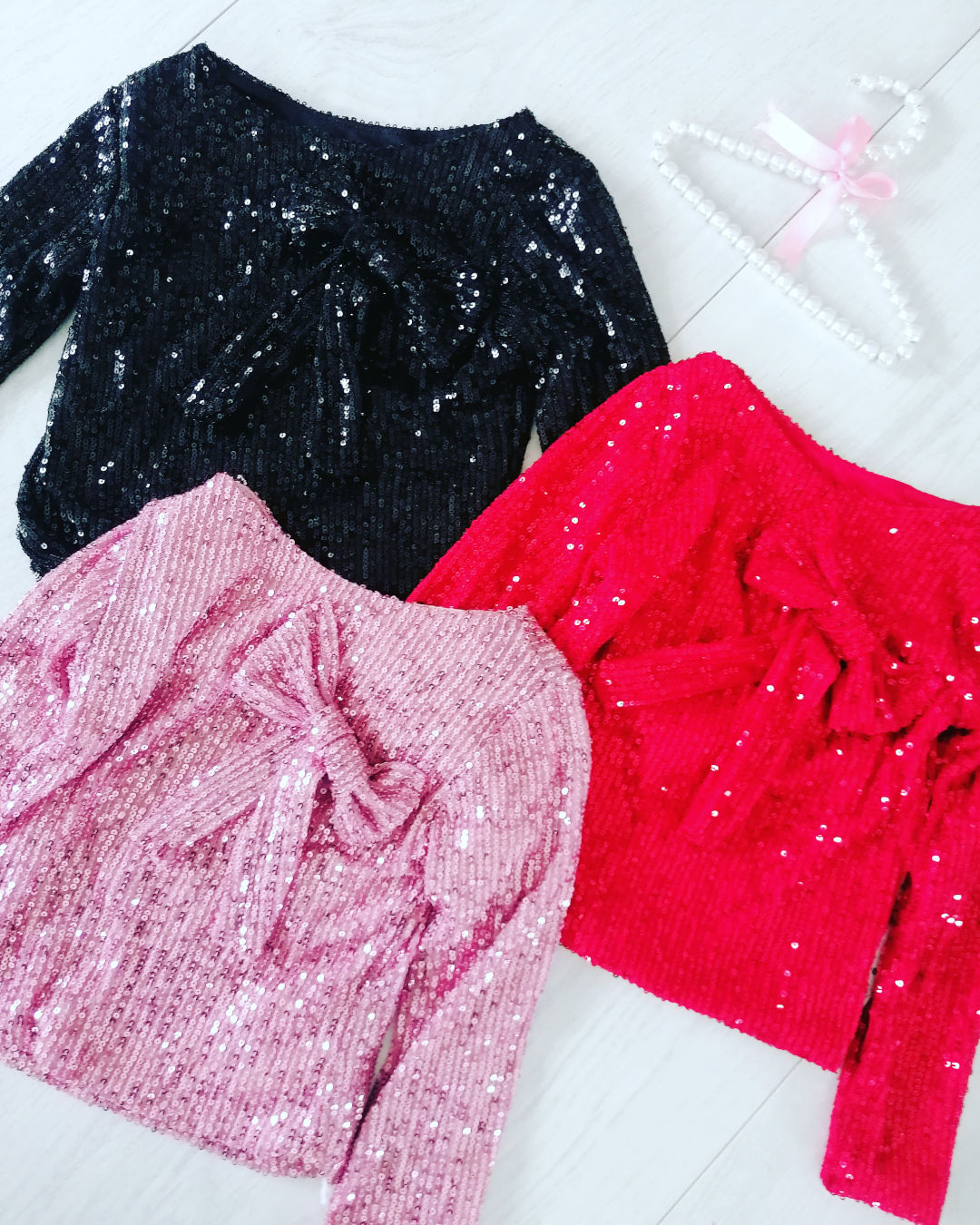 Bluzeczka z Kokardą Czerwona - KARMELOWY BUTIK zdjęcie 2