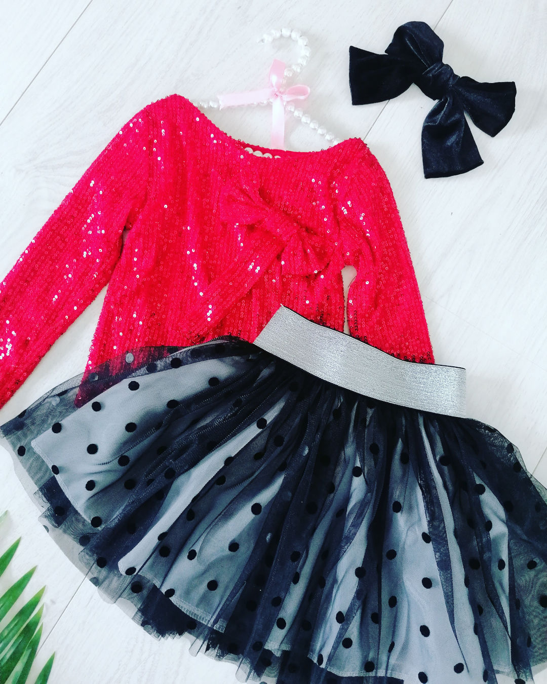 Bluzeczka z Kokardą Czerwona - KARMELOWY BUTIK zdjęcie 4