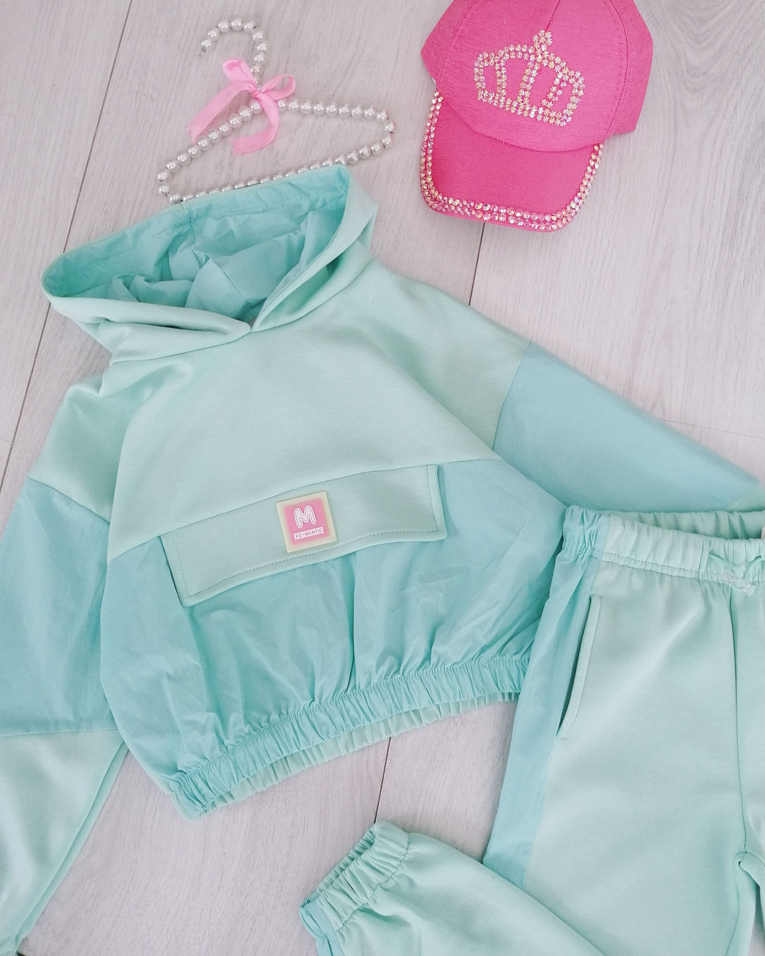 Spodnie Sporty Miętowe - KARMELOWY BUTIK zdjęcie 2
