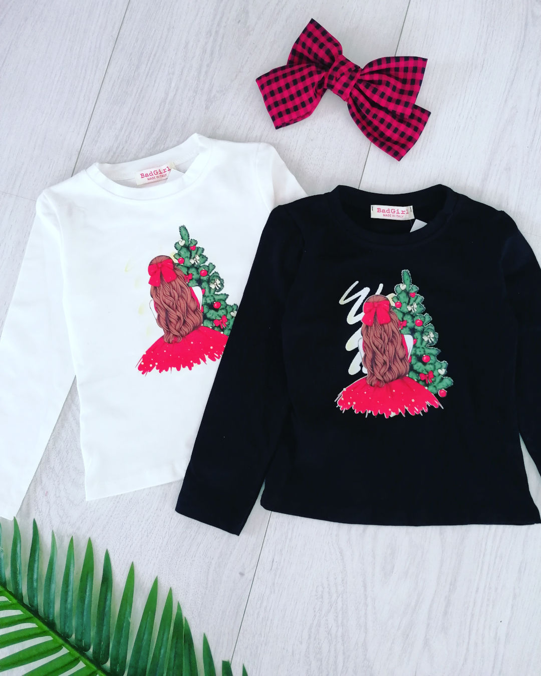 Bluzeczka Christmas Girl Czarna - KARMELOWY BUTIK zdjęcie 1