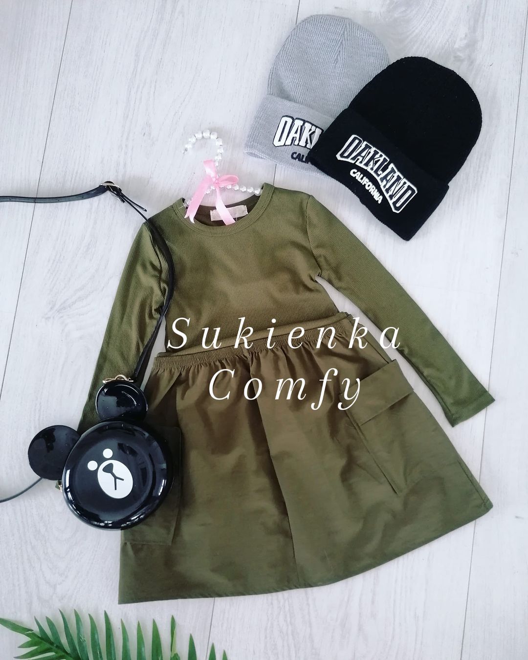 Sukienka  Comfy Khaki - KARMELOWY BUTIK zdjęcie 1