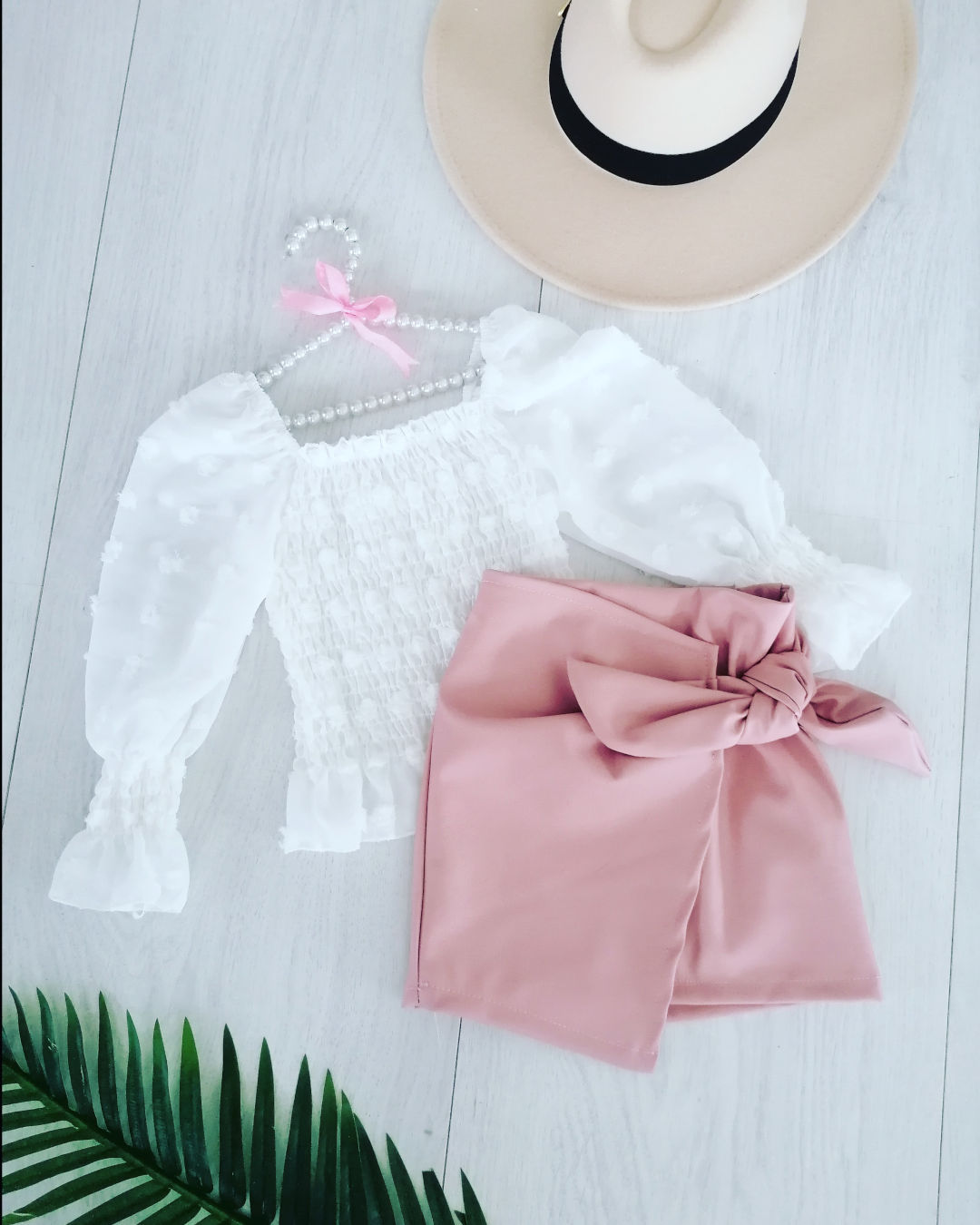 Spódniczka Molly Pudrowa - KARMELOWY BUTIK zdjęcie 2