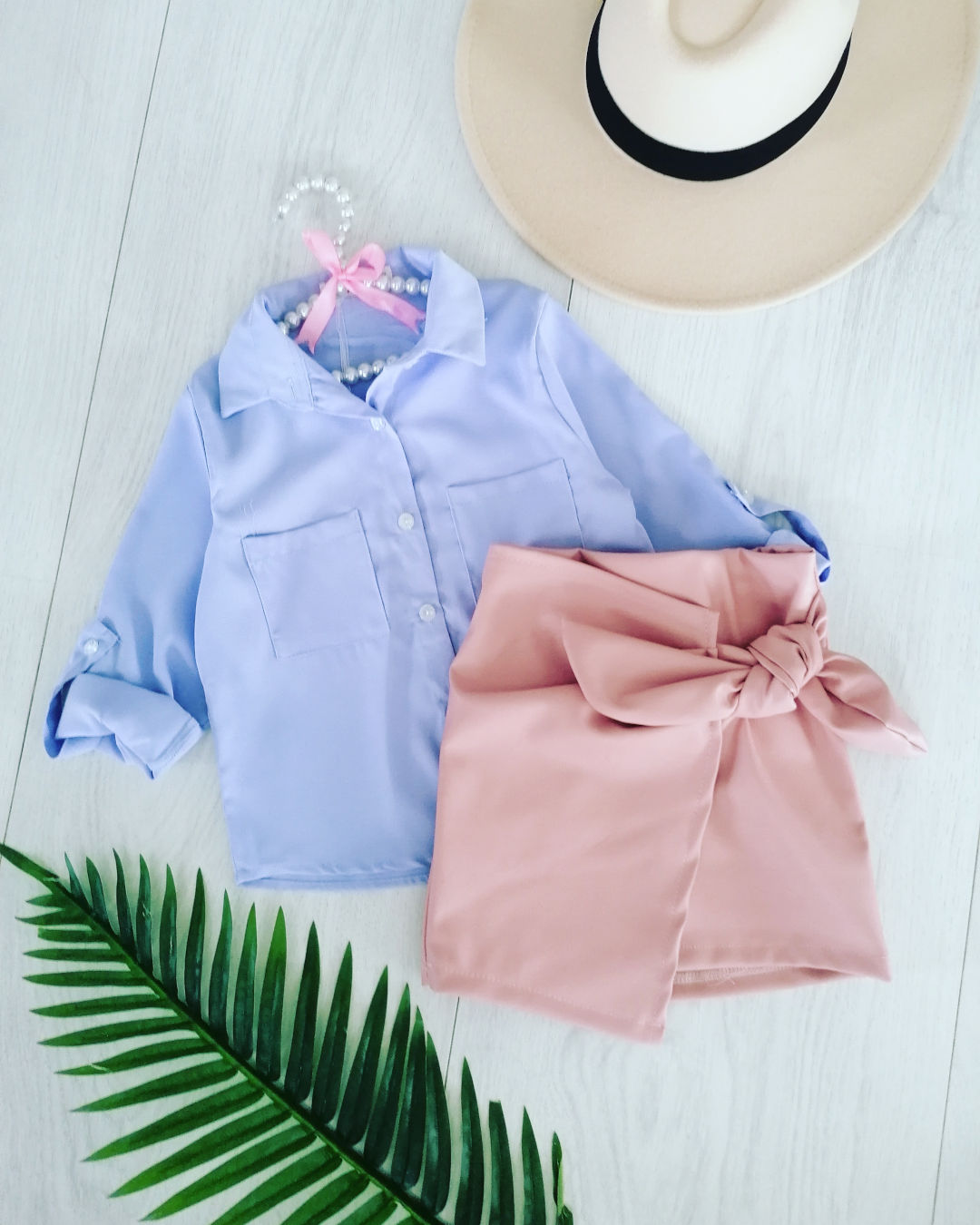 Spódniczka Molly Pudrowa - KARMELOWY BUTIK zdjęcie 4