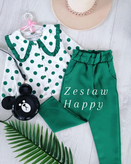 Zestaw Happy Zielony - KARMELOWY BUTIK zdjęcie 3