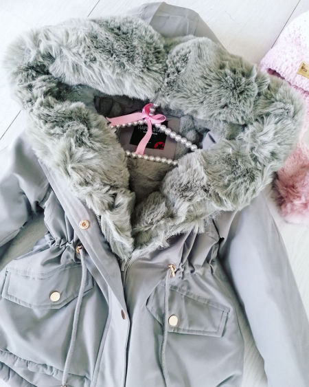 Parka Royall Oliwkowa - KARMELOWY BUTIK zdjęcie 2