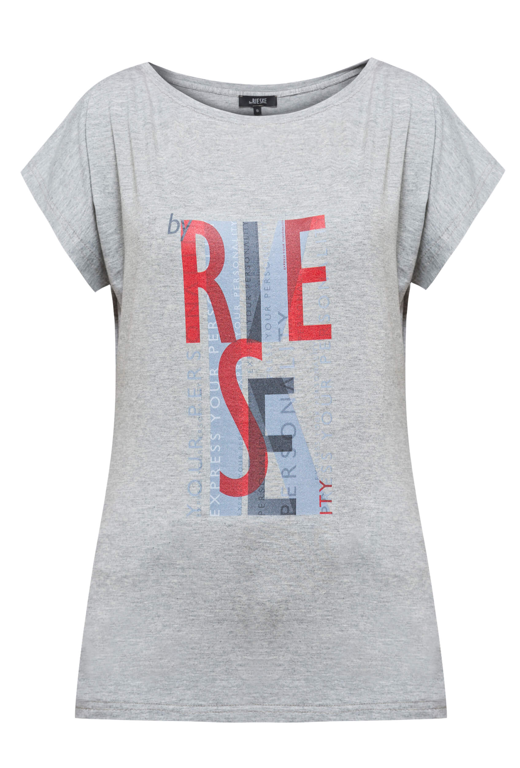 119019 FRONT PRINTED TOP GRAY - By Rieske image 2