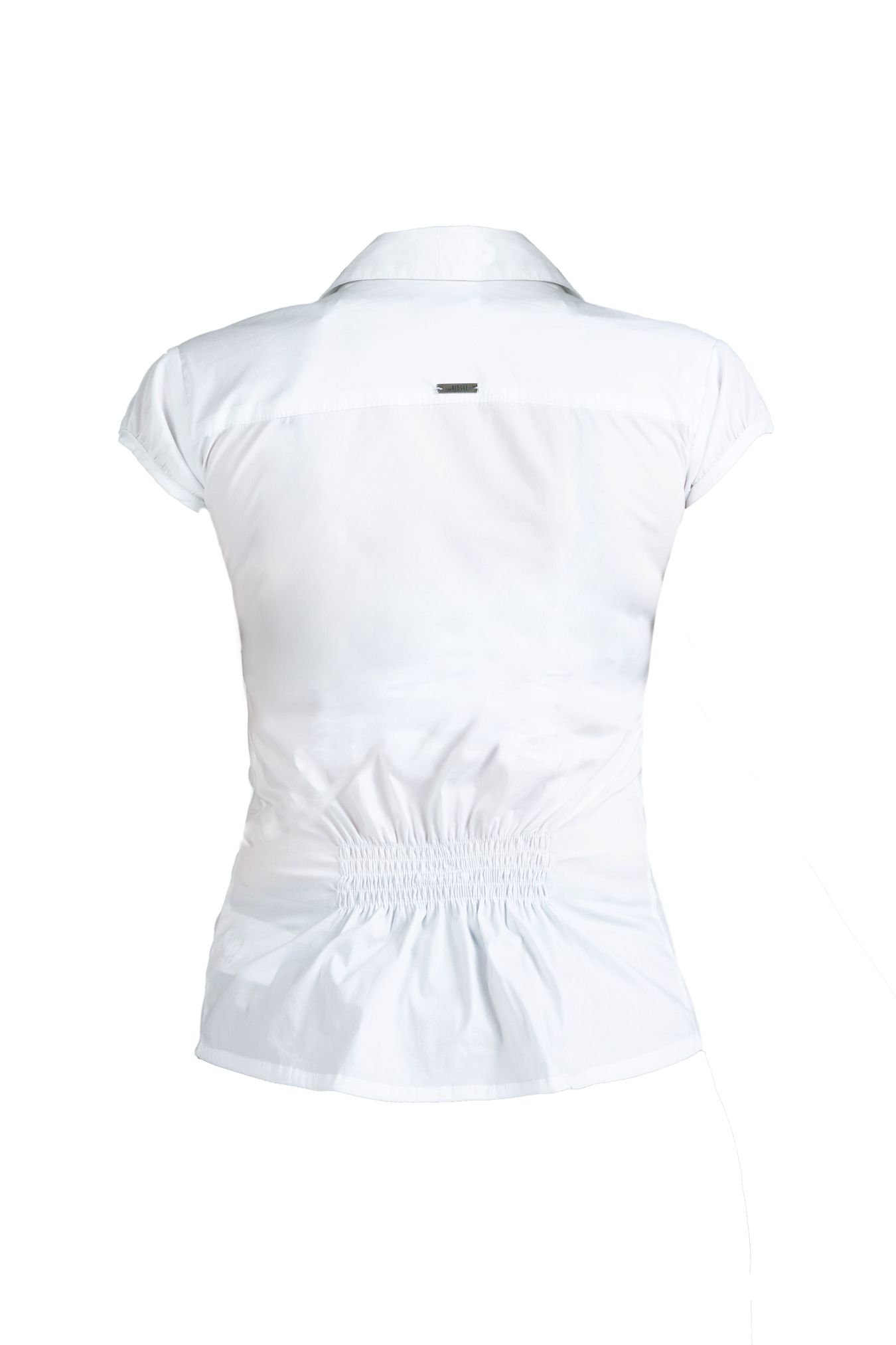 120009 RUFFLED BLOUSE WHITE - By Rieske image 3