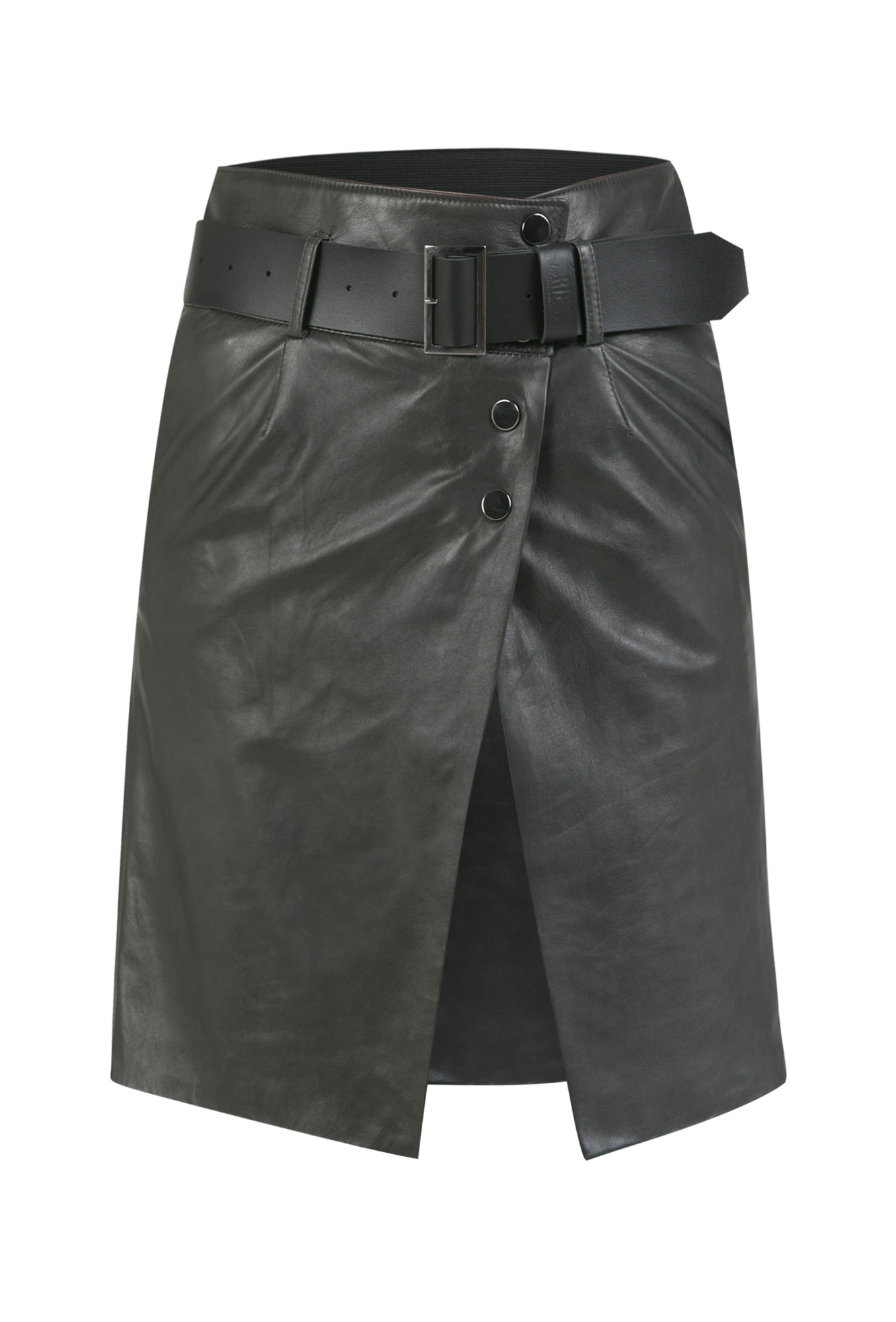 leather skirt, leather skirt with leather strap, gray leather skirt, gray leather skirt with petticoat, Italian leather skirt, natural leather skirt, gray leather skirt, leather skirts with belt, premium