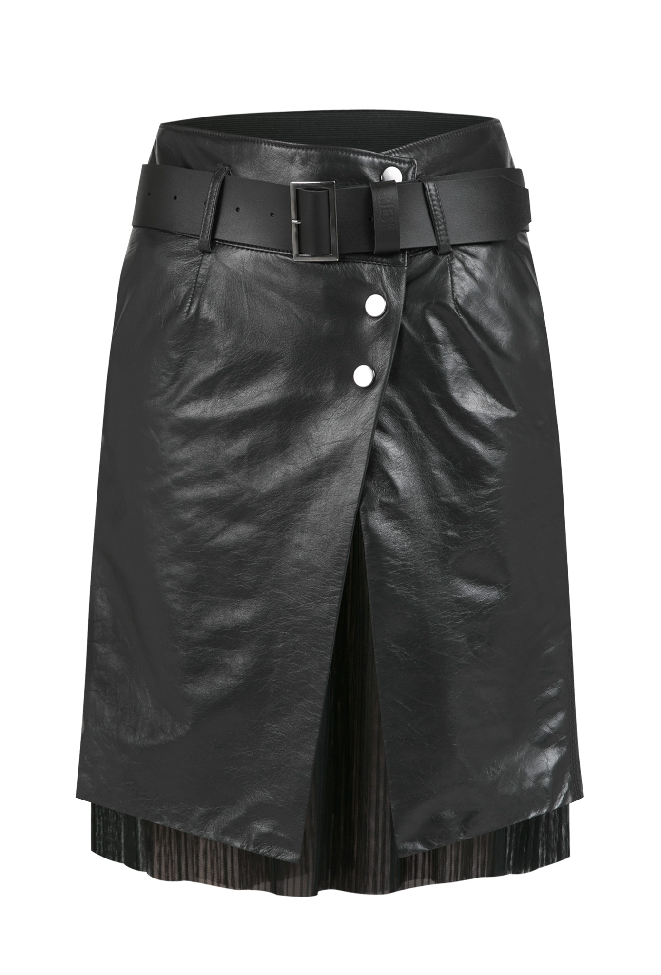 leather skirt, leather skirt with leather strap, graphite genuine leather skirt, graphite leather skirt with petticoat, Italian leather skirt, natural leather skirt,  graphite, leather skirts with petticoat, premium