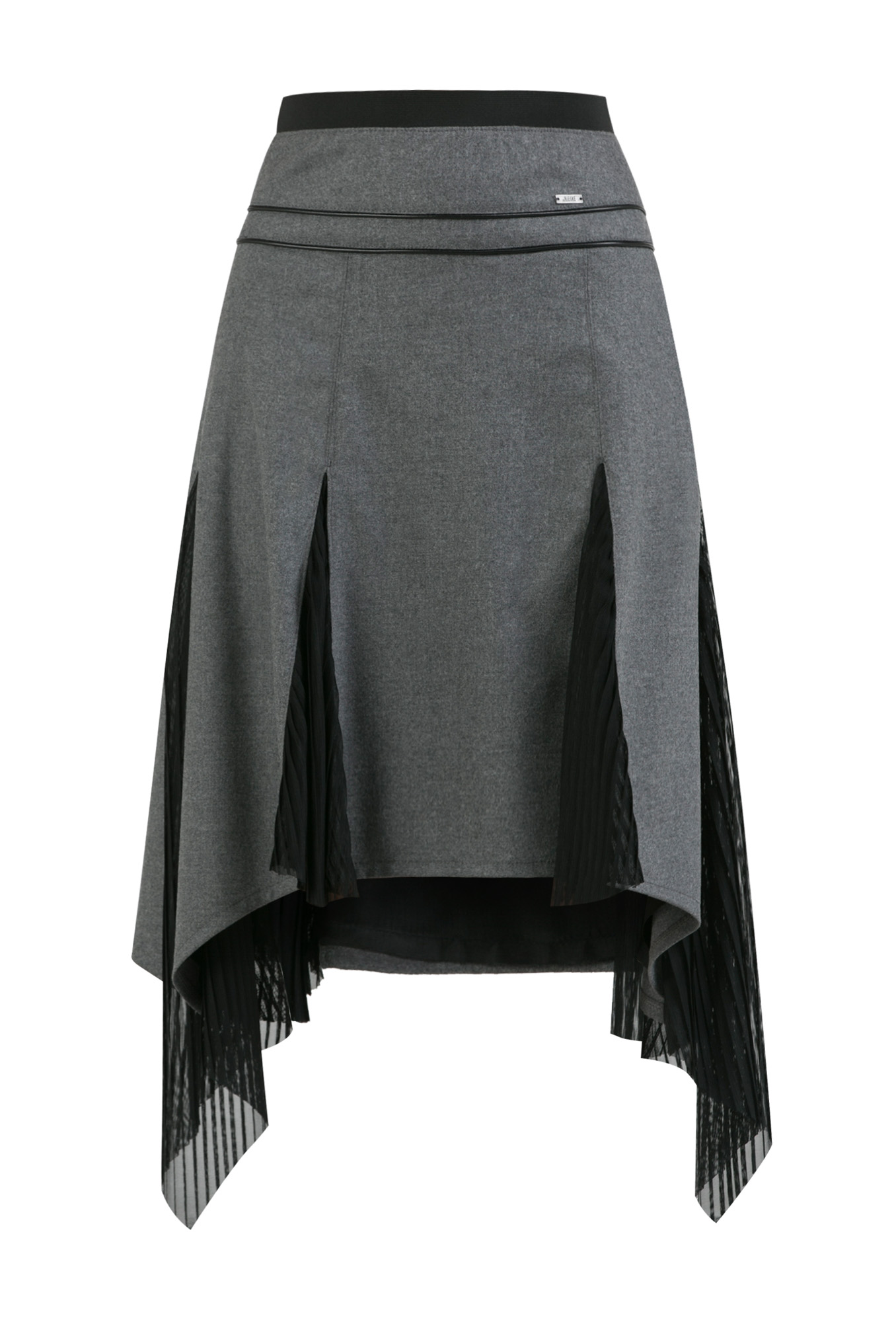 woolen skirt, gray skirt, godet skirt, flared skirt, must have skirt