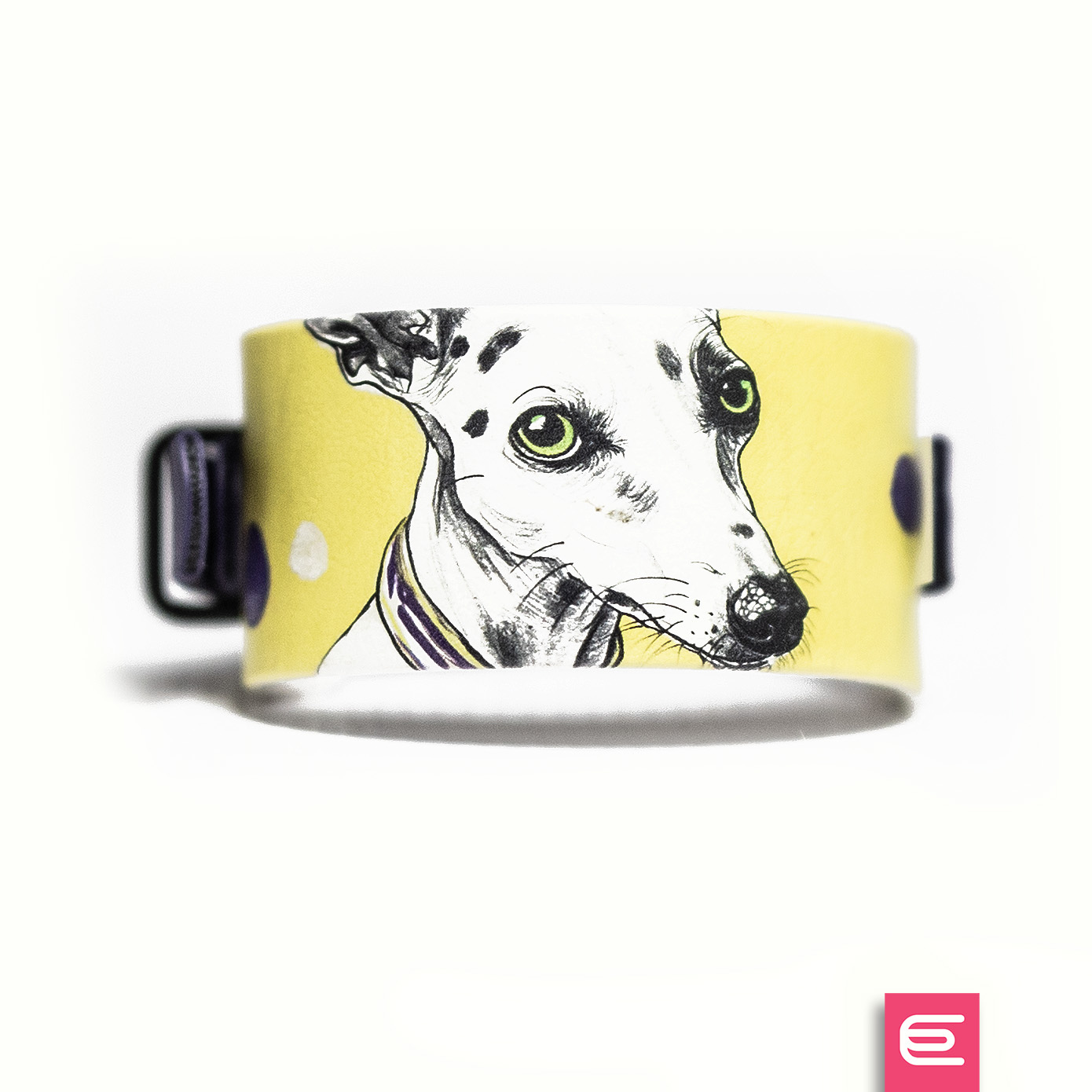 Italian greyhound collar EYESH 169 BioThane® - EYESH -for dog walks- image 1