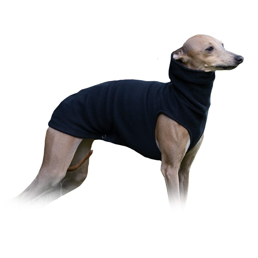 Italian greyhound clothing BLACK FLEECE vest - Wear.Chartbeat image 1