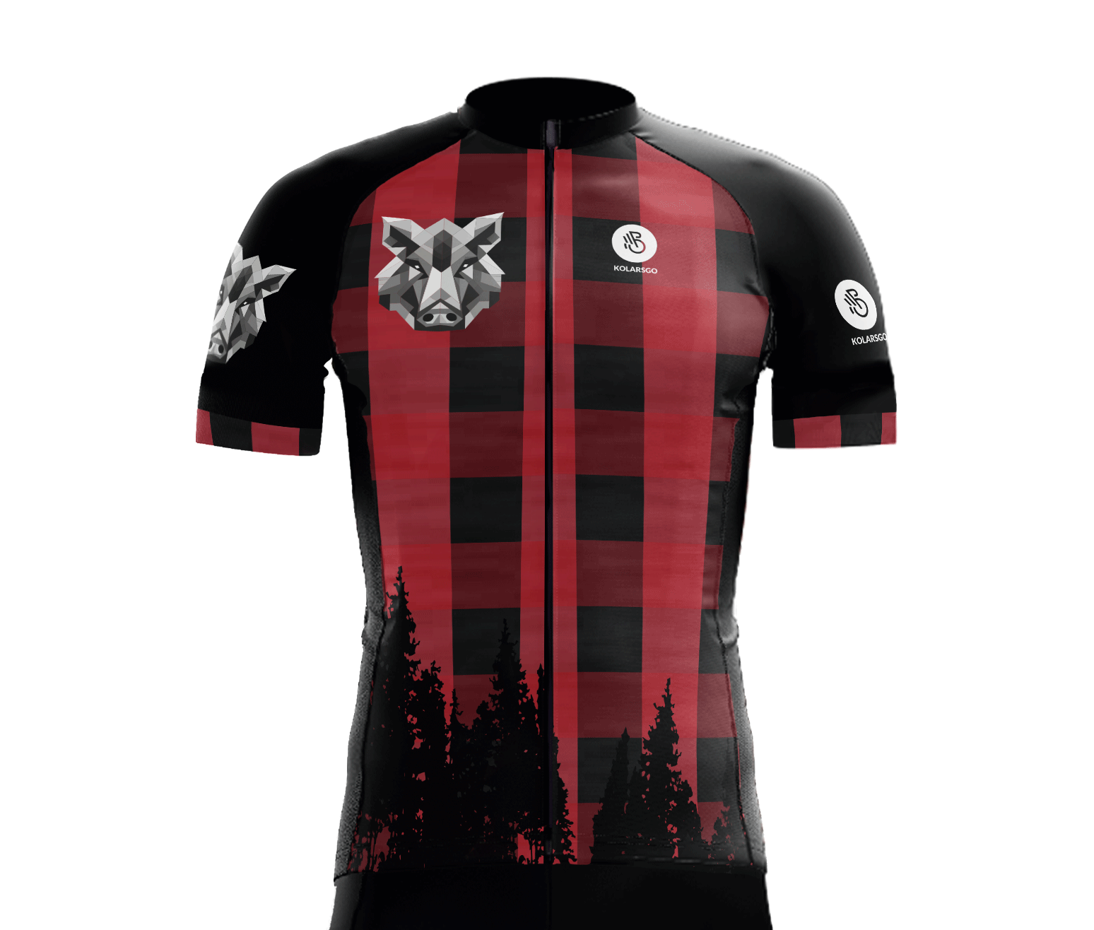 Cycling jersey gravel RED image 1