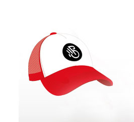 hat white and red image 1